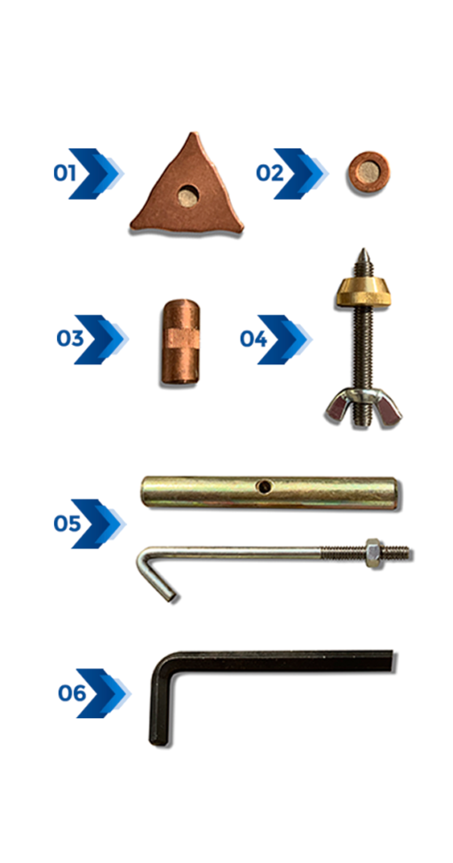 KIT BÁSICO Accesorios incluidos en Sacabollos