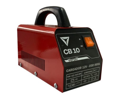 Cargador de baterías 10 amp. 12V.