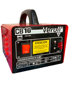 Cargador de baterías 10 amp. 12V.